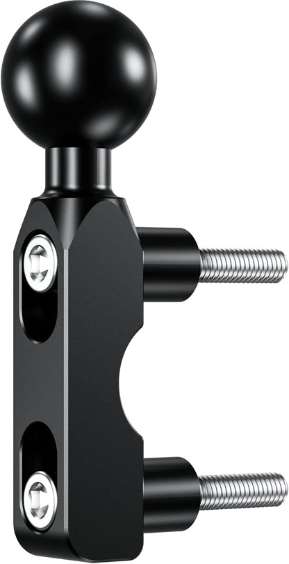 BRCOVAN Aluminum Alloy Mount Base with 1'' TPU Ball for Motorcycle Brake/Clutch Reservoir Compatible with RAM Mounts B Size 1'' Ball Double Socket Arm & Bike Motorcycle Phone Holder
