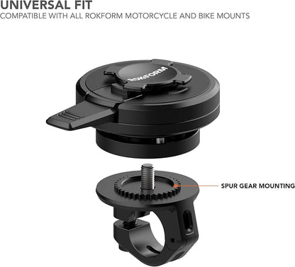 Rokform – Universal Motorcycle Mount Vibration Dampener, for Motorcycle and Bike Phone mounts, for iPhone, Samsung, & Pixel Twist Lock Cases (Black)