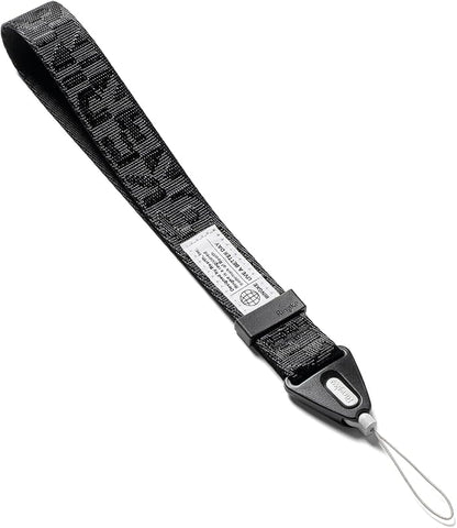 Ringke Hand Strap [Phone Wrist Strap] Designed for Camera Strap and Phone Strap, Adjustable Sturdy Universal Lanyard Compatible with Camera and Phone Case - Lettering Black 3
