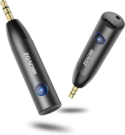 Bluetooth Aux Adapter for Car, Wireless Bluetooth 5.0 Audio Receiver with 3.5mm Jack for Vehicle Truck Home Stereo Speaker Headphone Music Streaming, Handsfree Calling, [1 Piece]