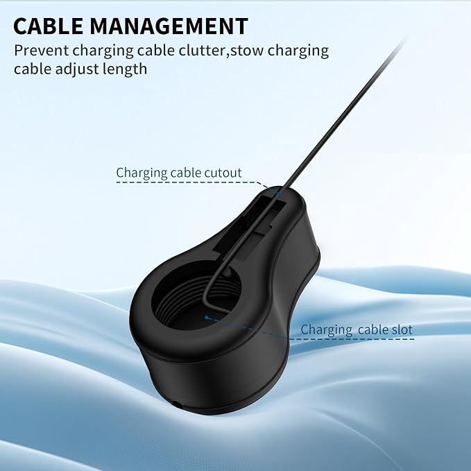 Oura Ring Gen3 Charger Protector - Silicone Case Compatible with Sizes 6-13, Dock Station Holder
