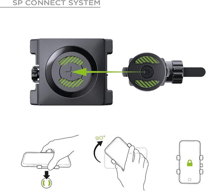 SP CONNECT Universal Bicycle Mobile Phone Holder - Smartphone Bracket Mount for Mountain & Road Bikes - Patented Twist Lock, Strong Clamp-Grip - for 58-85mm Wide Devices - Cycling, Riding Accessories