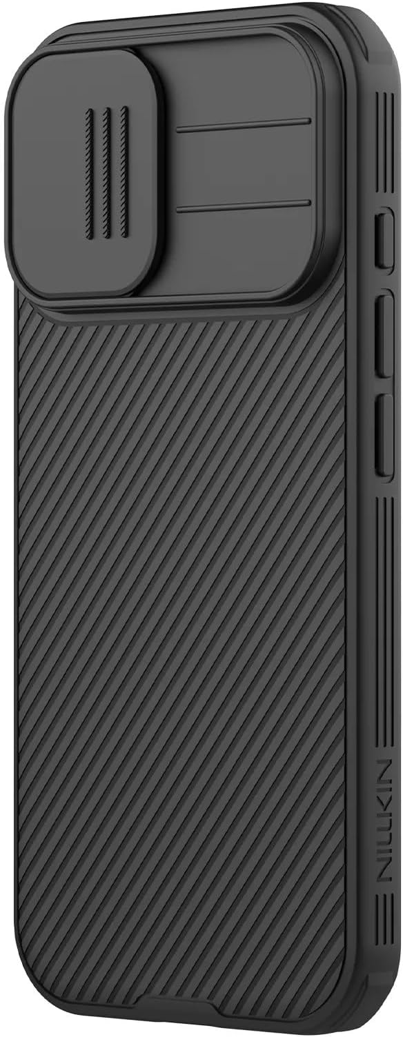 Nillkin for iPhone 17 Case with Slide Camera Cover, Thin Slim Fit, Shockproof Protective, Protector Privacy, Phone Case iPhone 17 Camera Lens Protector 6.3 inch, Black
