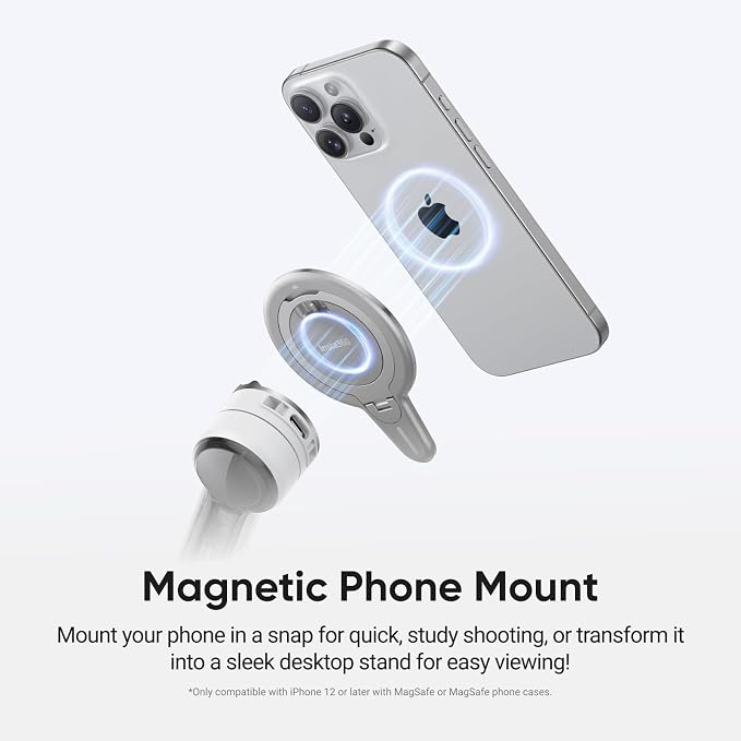Insta360 Flow 2 Pro Gimbal Stabilizer for iPhone, Android, Phone Gimbal with AI Tracking, Fill Light, Built-in Selfie Stick & Tripod, Vlogging, Travel, Family, Sport - Ultimate AI Tracker Bundle Grey