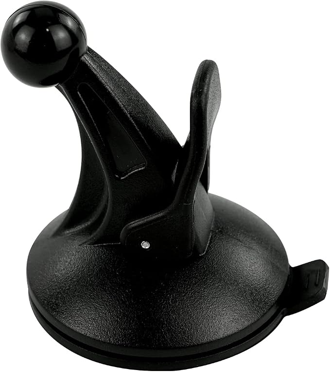 EKIND Replacement Cradle and Removable Car Windscreen Windshield Suction Cup Mount 17mm Swivel Ball GPS Holder Compatible for Garmin GPS Nuvi -Black