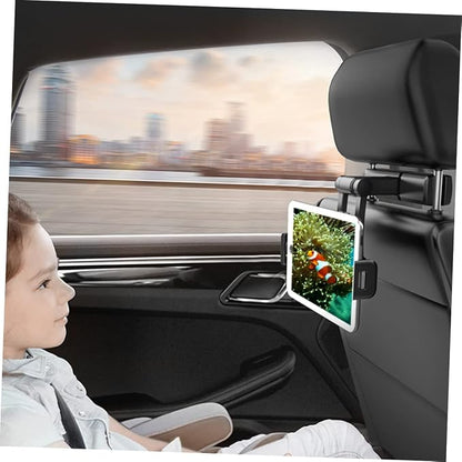 Homoyoyo Tablet Holder for Car Headrest Phone Mount for Backseat Compatible Devices Stable and Secure Design Protective Hooks for Family Travel