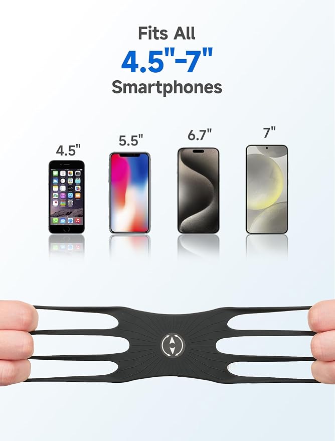 Running Armband Phone Holder with Earphone Bag 360° Rotatable Arm Band for Phone for Running Fits iPhone 16 Pro Max/15/14/13 and All 4.5-7" Phone, for iPhone Arm Band for Running Accessories Women Men