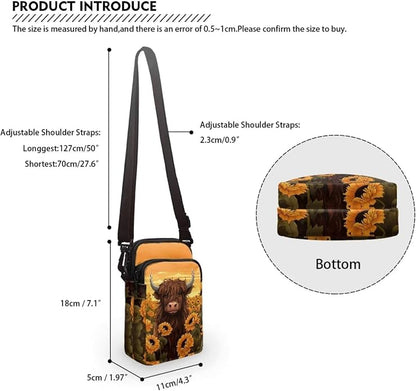 DISNIMO Small Crossbody Bags for Women Trendy Cross Body Cell Phone Shoulder Bags Purses with Adjustable Strap