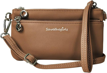 Save the Girls Cell Phone Purse - Touch Screen Women’s Crossbody Bag - Clutch Purses for Women (Bella) | Touch Screen, for Women