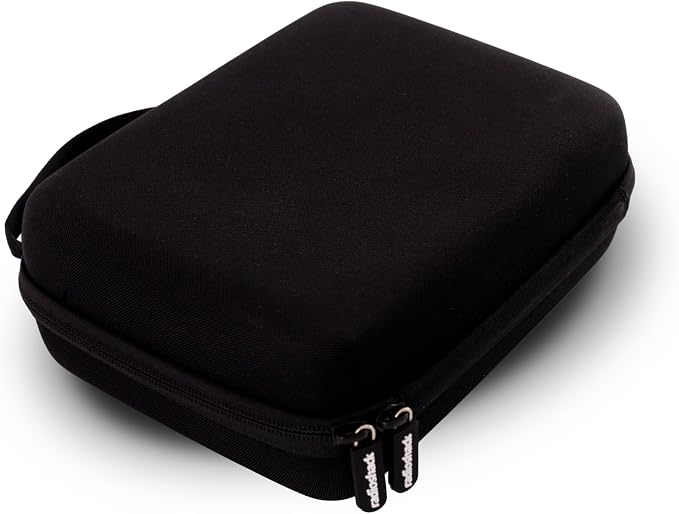RadioShack Small Cable Organizer Travel Case, Bag Organizer for Phone Charging Cords, HDMI Cables, and More, Black