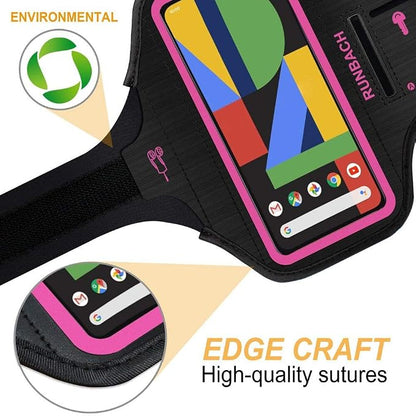 Running Armband for Google Pixel 8/7/6/6 Pro/5a/4XL/3a XL/3 XL, Running Exercise Case with Card Slot for Pixel(Pink)