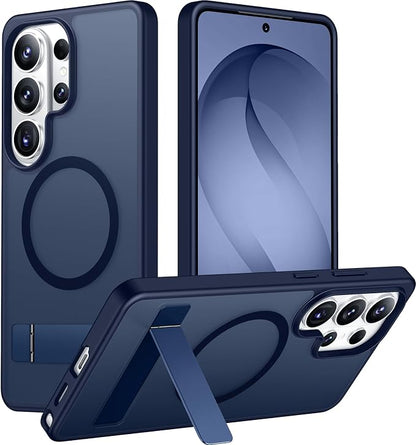 Magnetic for Samsung Galaxy S26 Ultra Case, [Innovate Stand][Military Grade Drop Protection][Non Slip][Translucent Matte] Shockproof Phone Case for Galaxy S26 Ultra 2026 -Blue