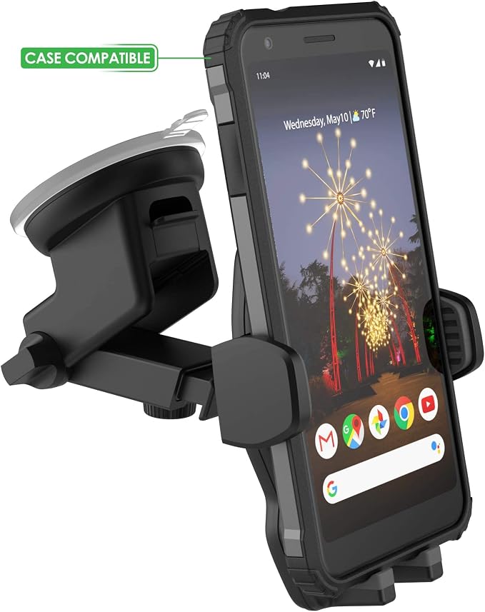 Encased V2 Car Mount Phone Holder for Google Pixel 9 Pro XL / 8 Pro / 7/7 Pro, (7a/8a) Fully Adjustable Case Compatible Dock (2024)