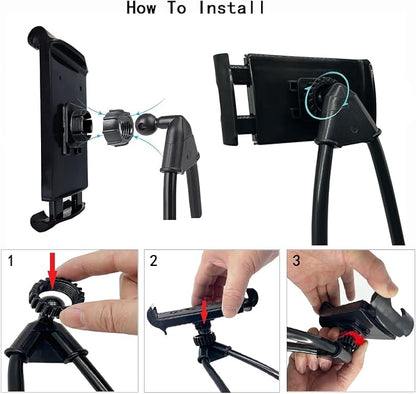 Lazy Neck Phone Holder, Around The Neck Phone Holder for Hands-Free Mobile Phone Holder on Bed/Tableb, 27.6'' Length for 4.7''-6.7'' Size (Purple)