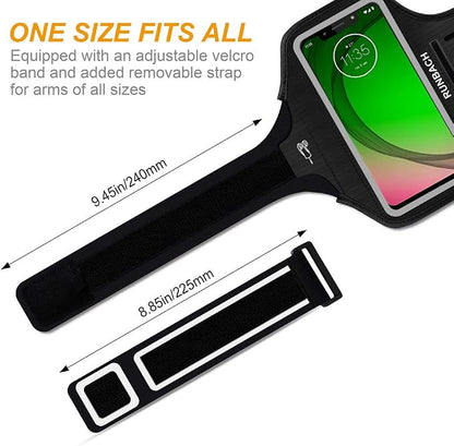 Armband for Motorola Moto G Series/G Power/G Play/Signature/Fusion/Razr/Edge Series (Black)