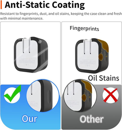 Case for Apple 35W Power Adapter – Soft Silicone Protective Cover for Dynamic Charger,Shockproof Dustproof Charging Block Protector Sleeve[Black]