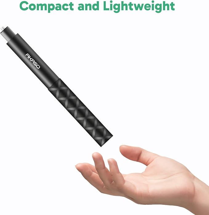 AKASO 47.2"/120cm Invisible Selfie Stick - Aluminum Alloy Invisible Pole for Insta360 X5/4/3, DJI Osmo 360, GoPro Hero 13/12/11, AKASO 360/EK7000/EK7000 Pro, Brave 4/4 Pro, Brave 7/7 LE Action Camera