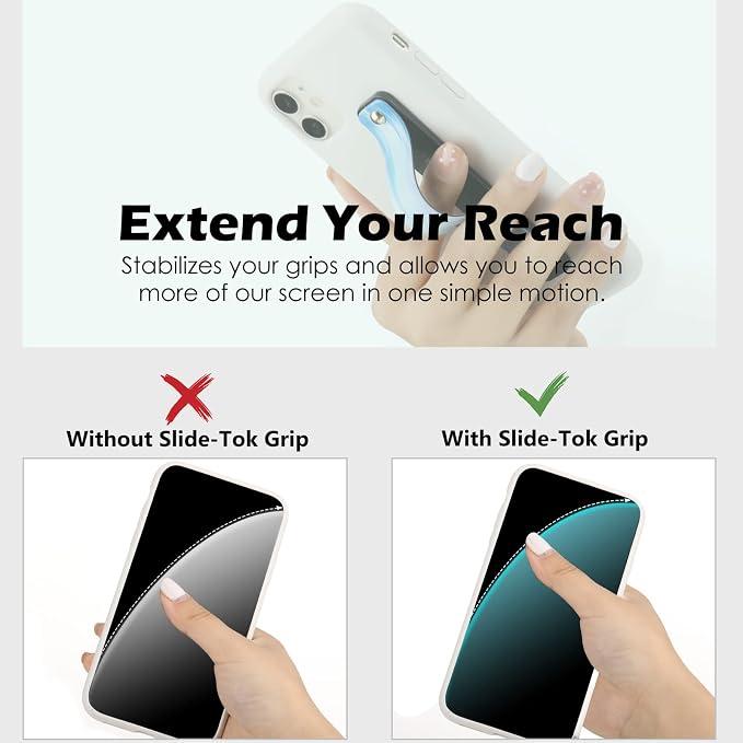 Weewooday 6 Pieces Phone Grip Holder Cell Phone Grip Strap Telescopic Finger Strap Stand Universal Finger Kickstand for Most Smartphones(Figure)