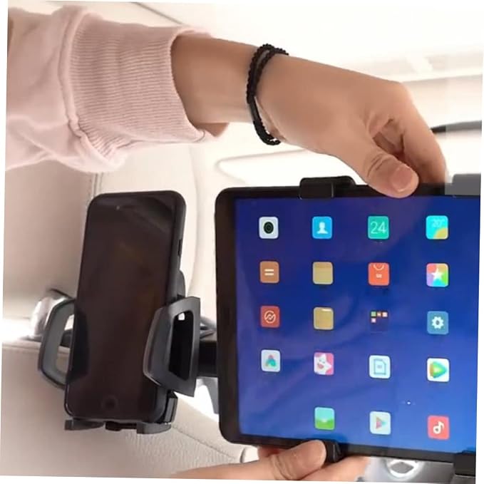 Hemoton Car Phone Mount Vent Holder for Phone Tablet 360° Rotatable Abs Material 7-10in Tablet