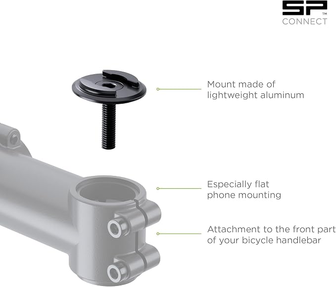 SP CONNECT Micro Stem Mount Pro Clamp | SPC+ | Premium Mobile Phone Holder for Cycling | Electric Bicycle Cell-Phone Holders | Road Bike E-Bike