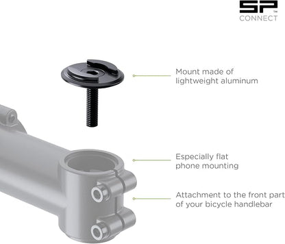 SP CONNECT Micro Stem Mount Pro Clamp | SPC+ | Premium Mobile Phone Holder for Cycling | Electric Bicycle Cell-Phone Holders | Road Bike E-Bike