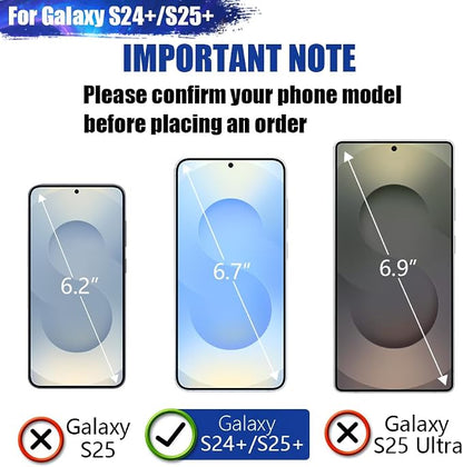 [Upgraded Battery Case for Samsung Galaxy S25+ / S24+, 5000mAh Rechargeable Extended Battery Charging Charger Case, Add 100% Extra Juice (6.7 Inches) Black