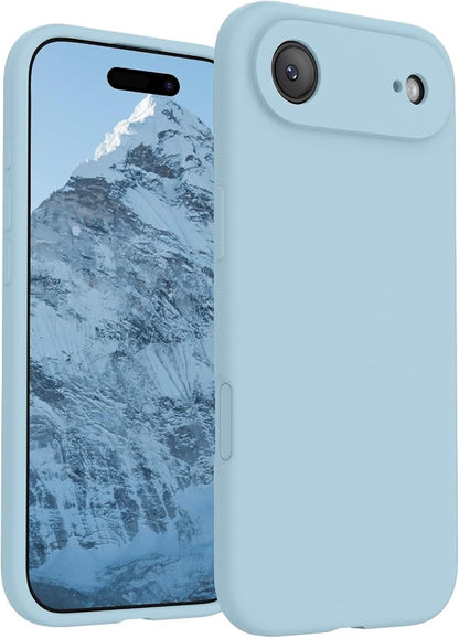 FireNova Magnetic for iPhone Air Case, Compatible with MagSafe, [Integrated Silicone Camera Control Button] [Camera Protection] Microfiber Lining Phone Case for iPhone 17 Air, 6.5", Sky Blue