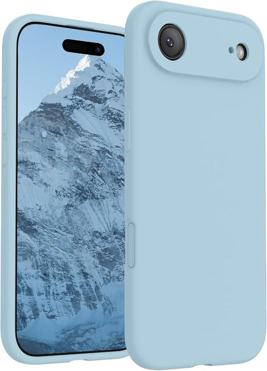 FireNova Magnetic for iPhone Air Case, Compatible with MagSafe, [Integrated Silicone Camera Control Button] [Camera Protection] Microfiber Lining Phone Case for iPhone 17 Air, 6.5", Sky Blue