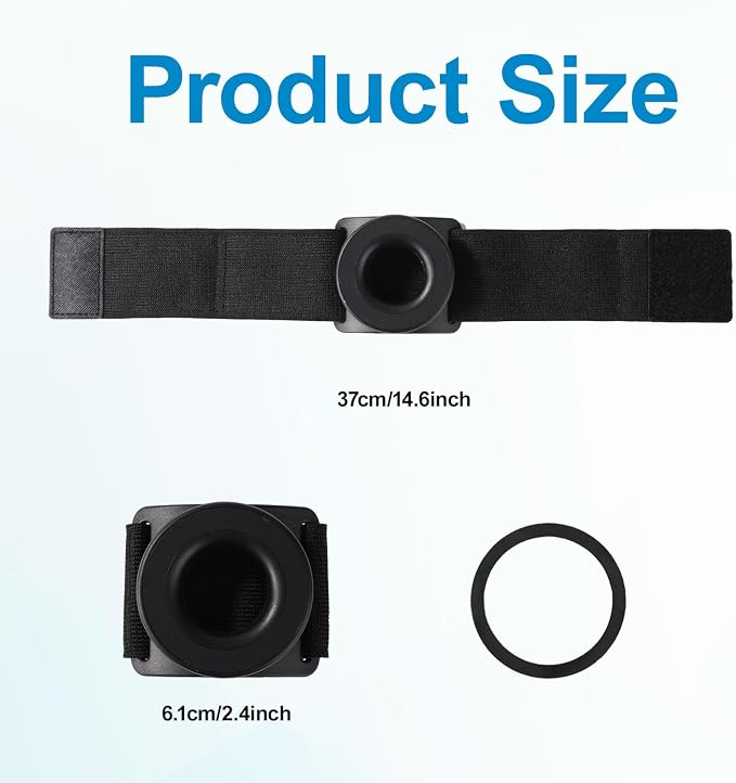 Magnetic Running Phone Holder for iPhone, 360° Rotatable Running Armband Strong Adaptability Workout Cycling Sports Runners Cell Phone Arm Band Compatible with iPhone 12 13 14 15 16 Pro Max Plus Mini