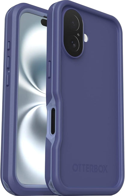 OtterBox iPhone 16 FRĒ Series Waterproof Case with MagSafe (Designed by LifeProof) - Denver Dusk Purple, Waterproof, 60% Recycled Plastic, Sleek and Stylish