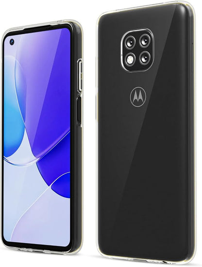 oakxco for Motorola Moto G Power 2021 Phone Case Liquid Silicone, Cute Thin Slim Grip Soft Rubber Gel for Women Men, Smooth Matte TPU Plain Bright Color Girly Case with Camera Cover, Clear