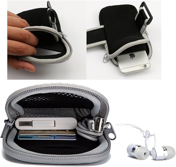 Armband Cell Phone Holder for iPhone 15 Plus, 11 12 13 14 Pro Max/Samsung Galaxy S23 Fe, S23 S22 S21 S20 S10 Plus, Note 20 10 9, A53 5G, A54 5G, A22 A32 A51 A52 / Pixel 8 7 6 7a 6a 5a 4a (Black)