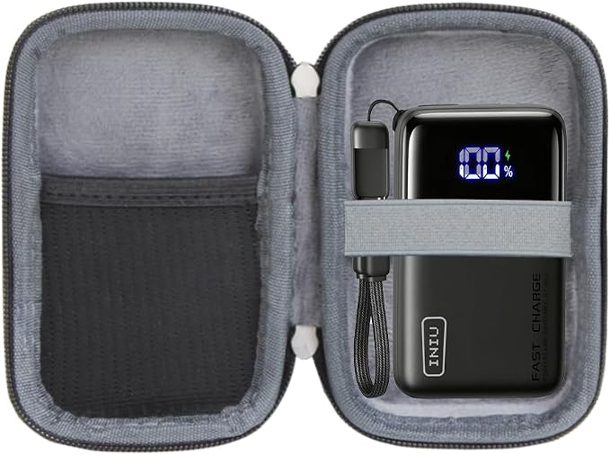 Hermitshell Hard Travel Case for INIU Mini Portable Charger Small 45W PD Power Bank 10000mAh USB C in&Out Fast Charging Pocket Size Battery Pack（Only Case）