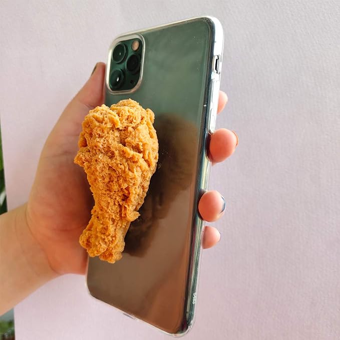 Cute Funny 3D Phone Case Cover for iPhone 13 Series,Super Vivid 3D Fried Chicken Leg Shape Soft TPU Protective Case Cover for iPhone 13/13 Pro/13 Pro Max/13 Mini (for iPhone 13-6.1’)