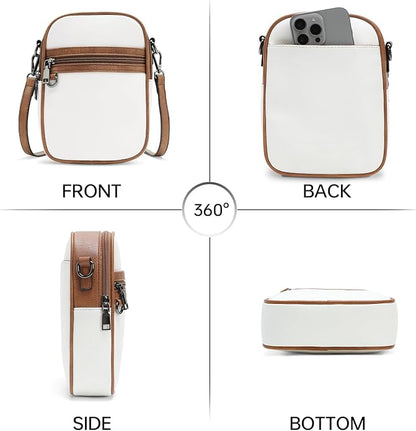 GEMIU Small Crossbody Bags for Women Trendy, Vegan Leather Cross Body Purse, Shoulder Cell Phone Purse with Built in Wallet