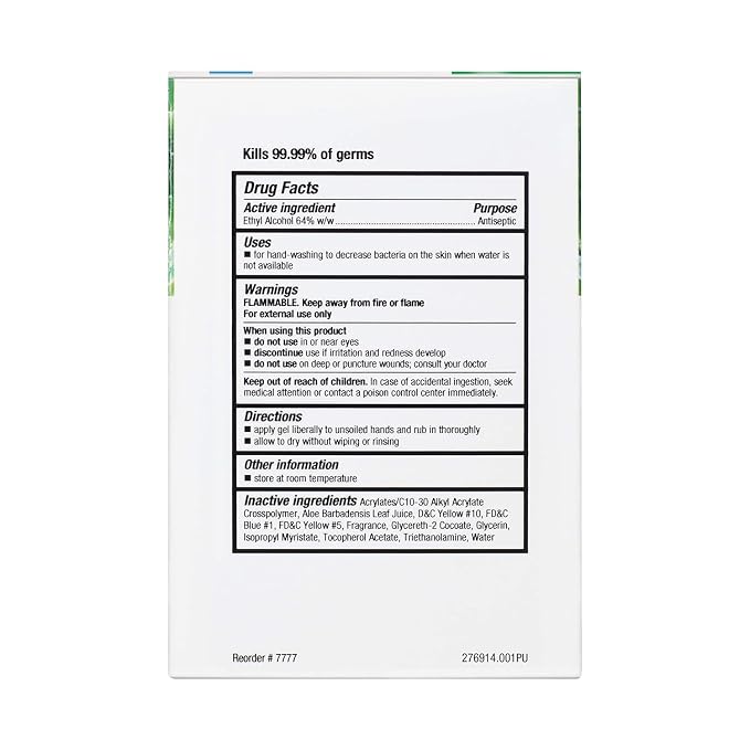 Clorox Healthcare GBG AloeGel Hand Sanitizer Refill Bag in a Box - Moisturizing Hand Sanitizer Gel with Aloe Vera and Vitamin E - Soothes & Moisturizes - For Use With Dispenser, 27 Fl Oz - 12 Pack