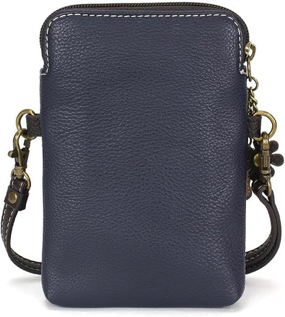 CHALA Dog Collection Cell Phone Crossbody Purse-Women PU Leather/Canvas Multicolor Handbag with Adjustable Strap