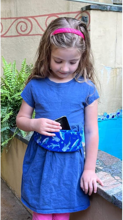 BANDI KIDS Pocket belt for Medical, Sports, Play Comfortable fit Adjustable waist pack, Made In USA