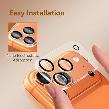 Camera Lens Protector for iPhone 17 Pro 6.3",9H Tempered Glass，Ultra HD, Scratch Resistance Easy to Install，Case Friendly， 3-Pack (iPhone17 pro)