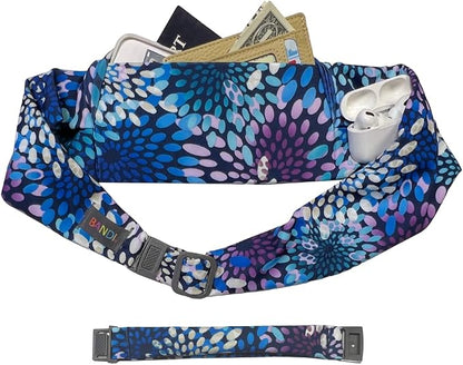 BANDI Plus Size Fanny Pack for Women - Travel-Ready Pocket Belt with Secure Hidden Money & Running Belt for Phone, Passport, Keys, & Medical Devices, Adjustable Fit, Comfortable (Kiku)