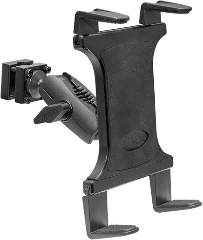 ARKON Mounts Slim-Grip Car Headrest Tablet Holder | Strong Grip Headrest Clamp with Universal Tablet Holder | Adjustable Robust Shaft | Compatible with iPad, Samsung, Pixel, and More