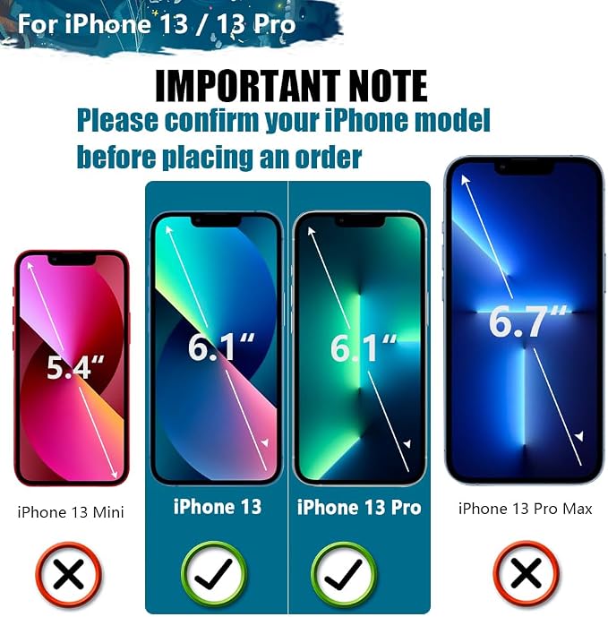 Upgraded Battery Case for iPhone 13/13 Pro, 5000mAh Rechargeable Extended Battery Charging Charger Case, Add 100% Extra Juice (6.1 Inches) Black