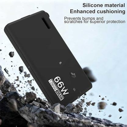 Silicone Protective Case for Huawei 12000mAh 66W Power Bank Soft Shockproof Dustproof Protective Sleeve Power Bank Ultra Thin Full Protection Case (White)