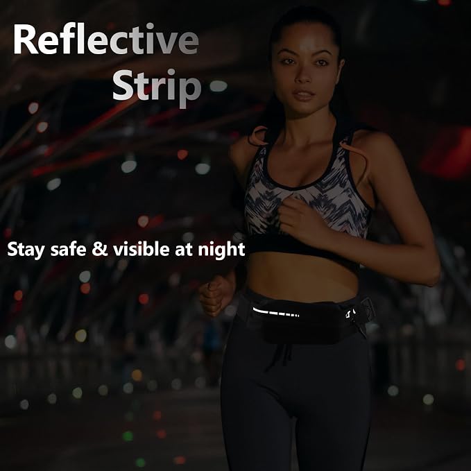 Slim Running Belt for Women, Running Bag Runners Fanny Pack Waist Phone Holder for women, Pouch Waist Bag for Workout Jogging