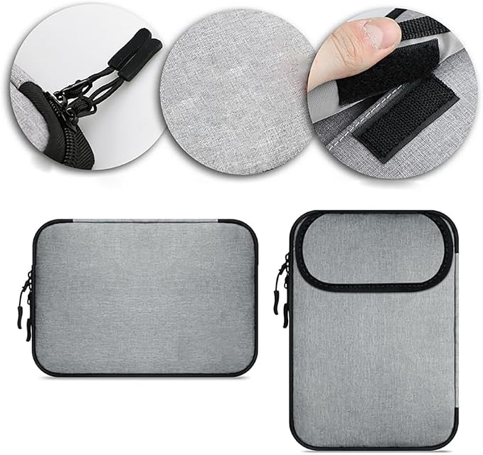 Travel Cable Organizer Pouch Portable Electronic Bag Cases Large Capacity Charger Storage Bags Waterproof Charging Cable Bag Big Tech Accessories Pouch with Zipper for Business Trip Grey