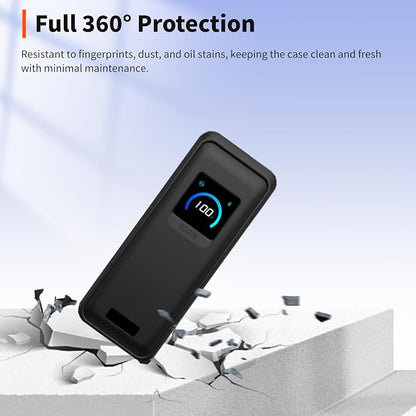 Case for Anker Prime Power Bank(26250mAh 300W)– Soft Silicone Protective Cover Compatible with Prime Power Bank(26250mAh 300W),Shockproof Anti-Scratch Slim Fit Case,Black
