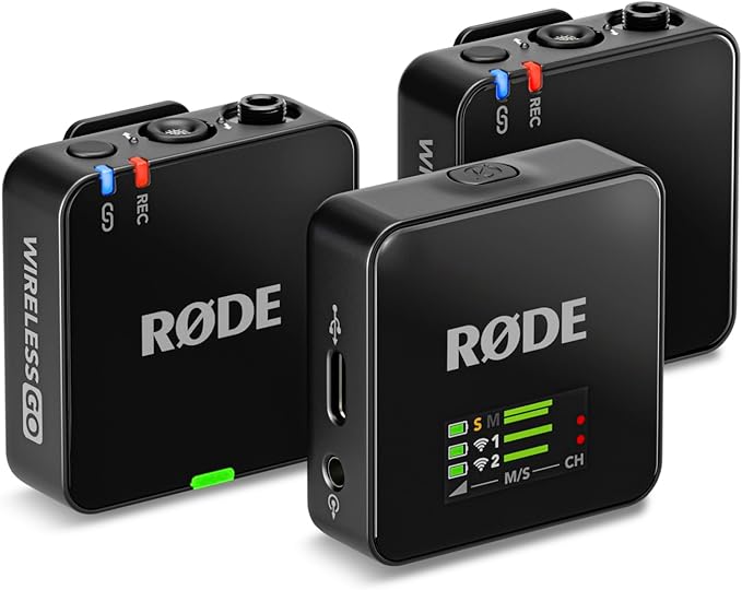 RØDE Wireless GO III (Gen 3) – Compact Wireless Mic – Pristine Audio, 32-bit Float Recording, Automatic Level Control, for Phones, Cameras and Computers (Black)
