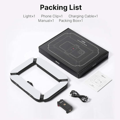 Smartphone Video Rig ULANZI U200 Camera Video Rig Phone Video Stabilizer LED Ring Light Selfie Light for Smartphone, Action Camera, YouTube, Vlogging, Filmmaking, Makeup