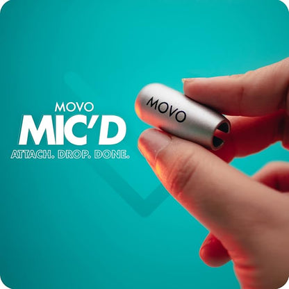 Movo MIC'D Lav Mic Weight - Weight for Lavalier Microphone - Perfect for Sound Departments, Creators, Audio Producers