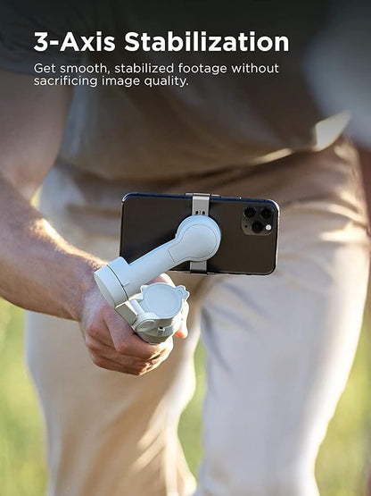 DJI OM 4 SE - 3-Axis Smartphone Gimbal Stabilizer with Tripod, Magnetic Design, Portable and Foldable, ActiveTrack 3.0, Story Mode, Vlogging Stabilizer, YouTube TikTok Video, for Android and iPhone